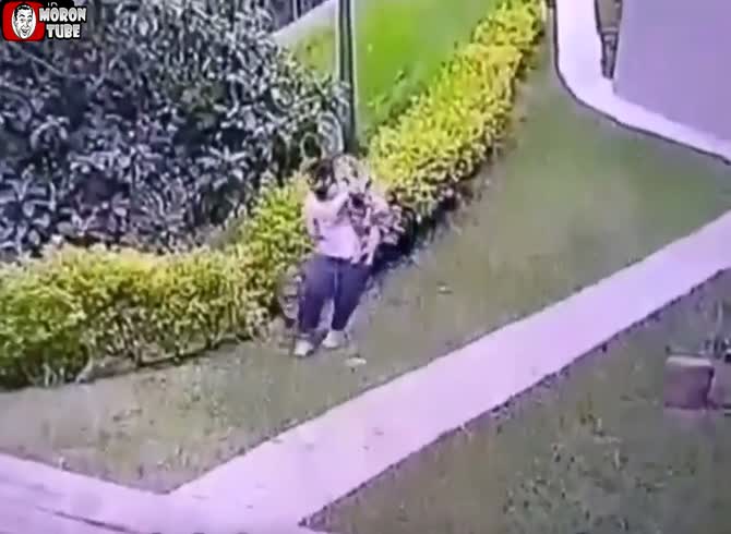 Video :The pit bull owned by her neighbor attacks a woman in Colombia